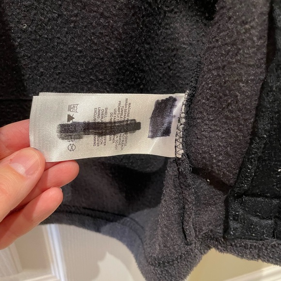 Black Columbia wind proof, fleece jacket XXS (4-5) - Picture 5 of 7